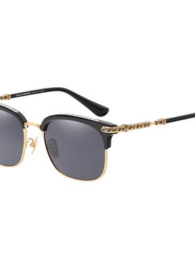 复古纯钛大脸偏光太阳镜