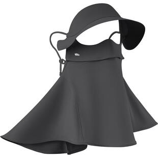 蕉下护颈脸基尼AL341全防护防晒面罩带帽檐遮阳女黑胶面纱脸罩夏