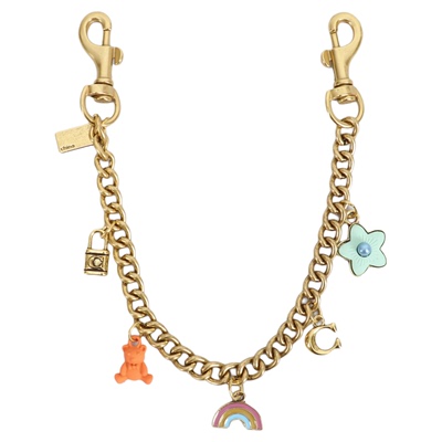 适用于coach蔻驰麻将包装饰链延长链nolita19腋下包包吊饰链挂件