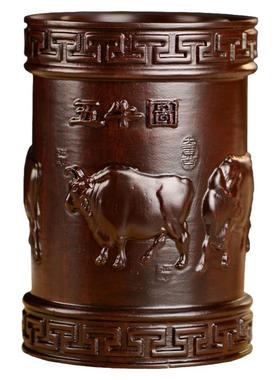 吉祥物客厅木头实木质祝福新古典