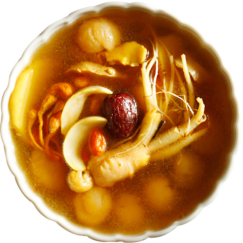 膳太人参蛹虫草桂圆汤十全大补食广东煲汤材料包滋补养生药膳炖品
