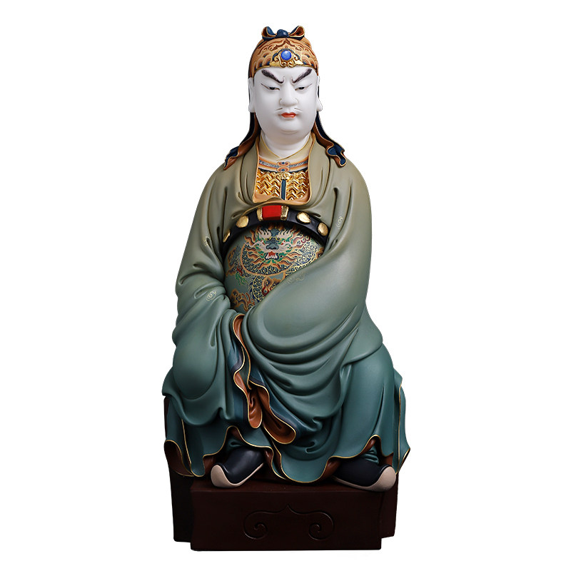 陶瓷文关公神像省级大师郑金土