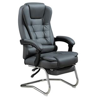 弓形电脑椅家用办公椅靠背学习椅子舒适久坐宿舍麻将座真皮老板椅