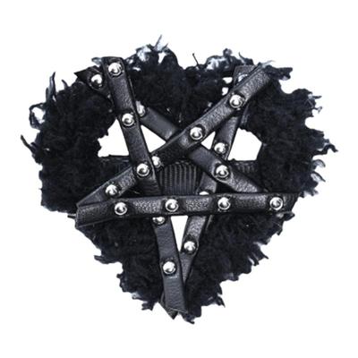 原创暗黑朋克五芒星发夹