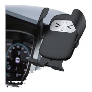 女士车载手机架2026新款支架可爱表情汽车出风口专用支撑导航防抖