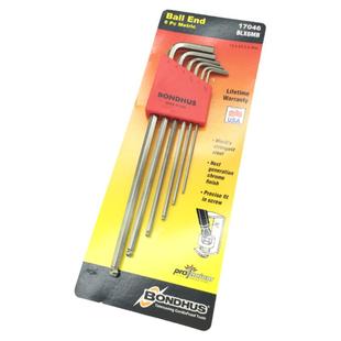 美国BONDHUS波顿内六角扳手 进口特长球头套装扳手17092 17099 46