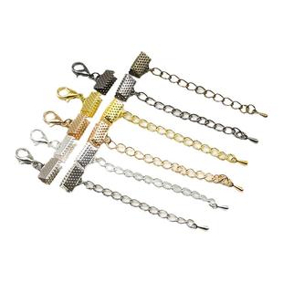 DIY手工饰品配件 龙虾扣延长链尾链小水滴组合 绳夹扣马仔扣夹