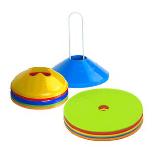 足球训练器材标志物篮球辅助装备障碍物儿童训练方形三角星星碟