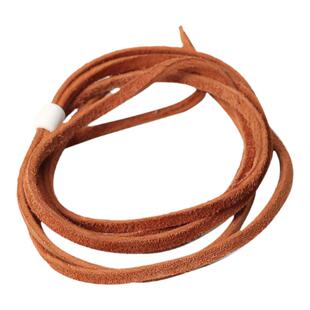 三沐高桥吾郎samgoros日本进口四面毛鹿皮绳项链铁锈色皮绳配件