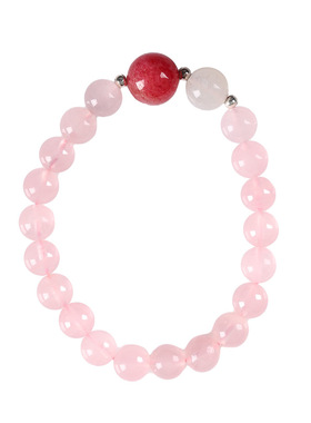 吉饰坊粉水晶蔷薇石月光石水晶手链手串姻缘古风手链送礼