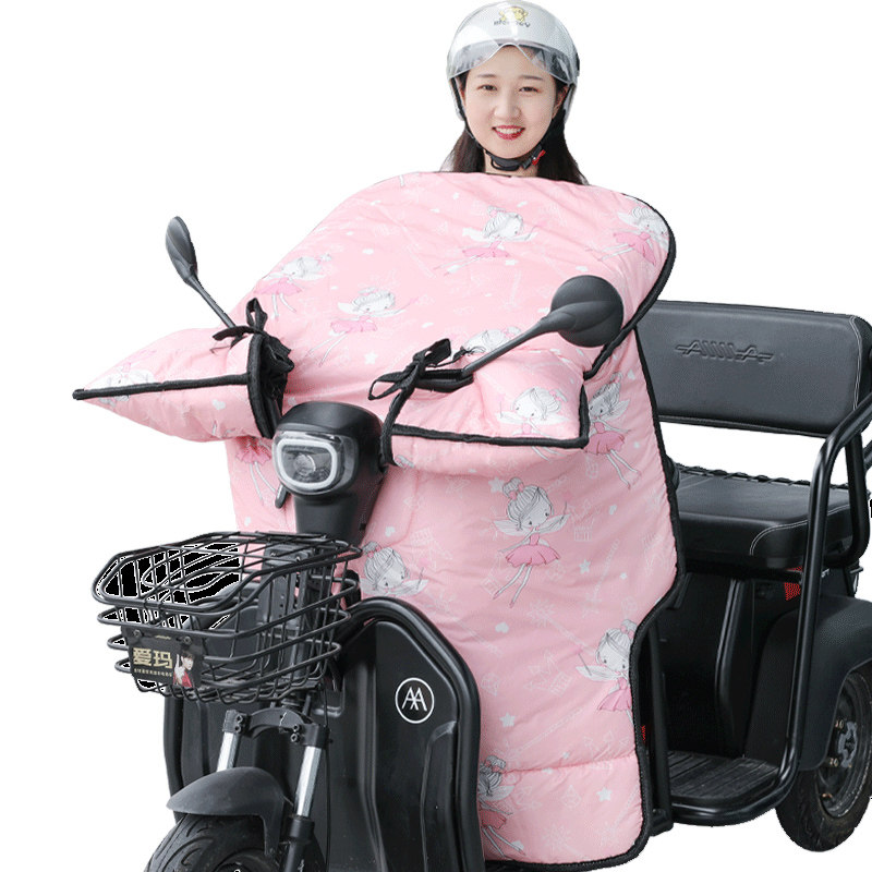 电动三轮车专用加绒加厚挡风被