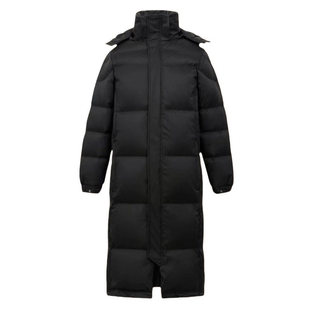 冬季潮牌中长款羽绒服北影校服男女同款外套酒店前台4S店工作服