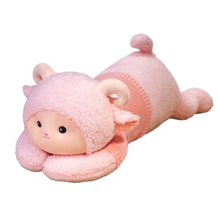 可爱羊公仔毛绒玩具趴趴羊柔软绵羊睡觉抱枕头羊驼玩偶女生日礼物