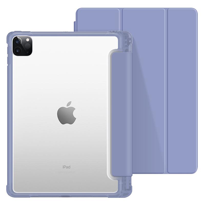 适用2022ipadair5保护套ipad2021保护套三折苹果2020新款pro11英寸第8代平板mini6硅胶软边10.2九代9.7寸五六