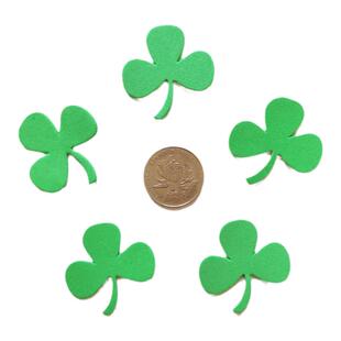 手工制作材料EVA三/叶/草幸运草海绵贴纸 幼儿园圣帕特里克节装饰