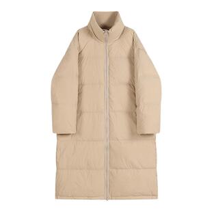 长款过膝宽松高个子保暖加厚羽绒棉服女2026秋冬季新款复古外套潮