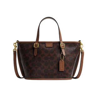 【自营】COACH/蔻驰Taxi21新款logo印花女士单肩斜挎托特包超轻