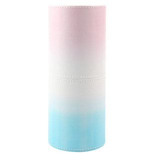 化妆刷收纳桶带盖简约高级化妆品收纳筒梳妆台桌面口红笔桶大容量