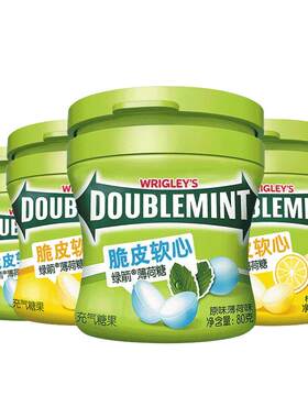 绿箭薄荷糖脆皮软心糖清新口气