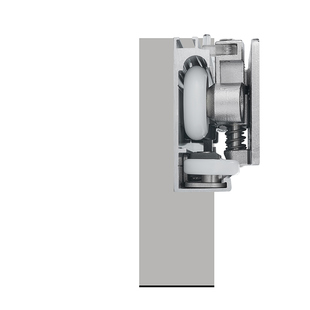 固特幽灵门隐形轨道双向缓冲专用五金配件推拉平移门吊滑无轨吊轮