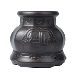 黑砭石火龙罐中医专用罐家用美容院防烫刮痧罐按摩板口陶瓷艾灸罐