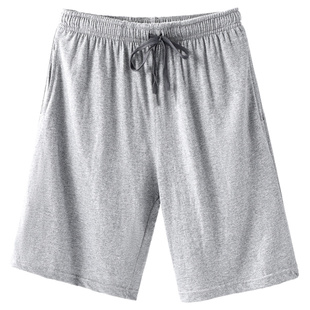 浪莎男士睡裤夏季纯棉短裤全棉宽松五分大裤衩夏天大码薄款家居裤