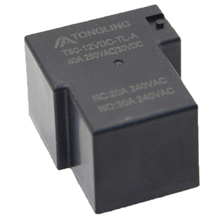 30A 40A 50A继电器5V6V9V12V24V48V4脚5脚T90小型大功率继电器sla