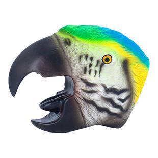 新凯纳正品仿真金刚鹦鹉儿鸟手偶模型亲子互动儿童玩具软胶礼物