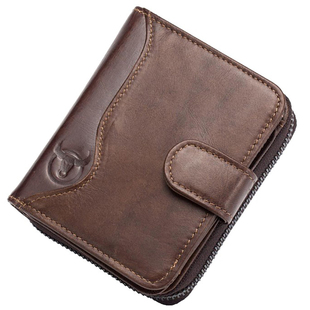 牛船长牛皮卡包男士多卡位商务银行信用卡套真皮驾驶证相册位钱包