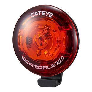 CATEYE猫眼自行车尾灯山地车公路车夜骑安全警示闪烁可佩戴挂尾包