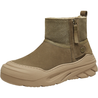 他她雪地靴男时尚百士防寒棉靴子