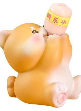 可爱动物桌面小摆件房间卧室装饰