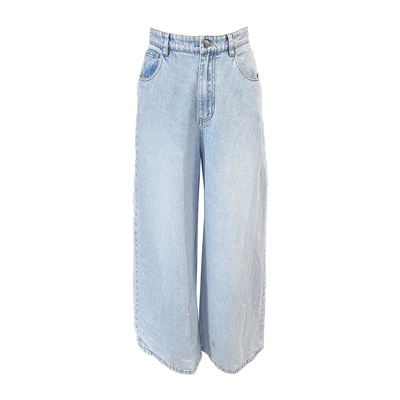 容子木ROSEMOO25春【商场同款】棉感直筒系扣牛仔裤RSS1KC432D