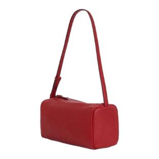 木子自制2025韩国小众设计pu法棍包复古纯色腋下包手拎包笔筒包