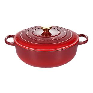 YANZAO/焱造星厨系列【28cm焖炒锅】铸铁珐琅锅炒菜焖烧煲炖煮锅