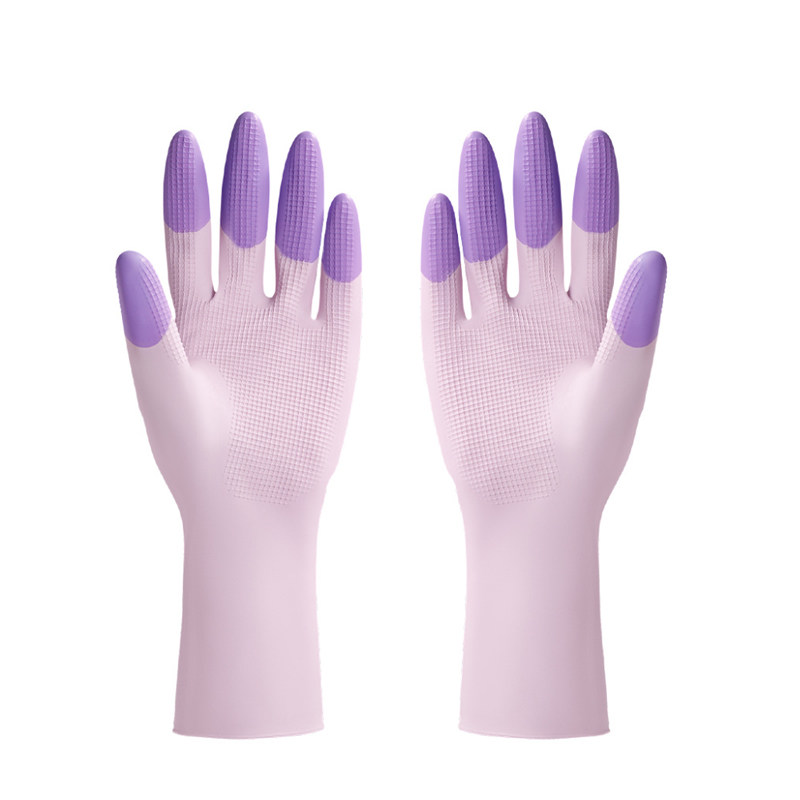 防水防油耐用乳胶刷碗洗衣服专用手套