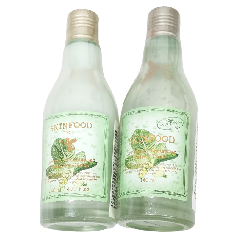 思亲肤生菜黄瓜爽肤水乳液套装