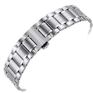 康诺利适用浪琴表带钢带原装名匠八针月相男手表带精钢女表链配件