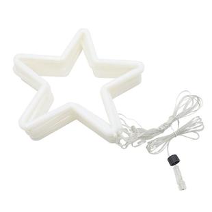 太阳能大五角星幻儿园氛围装饰灯户外露营挂树上圣诞花园灯防水