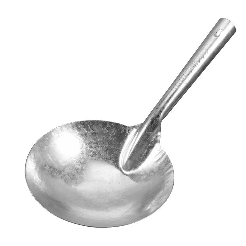 加厚铁瓢一体成型大号长柄老式