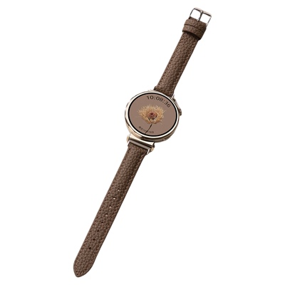 美派适用华为gt6荔枝纹真皮表带