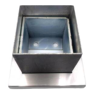 铝合金不锈钢镀锌方管专用固定底座内装内固定四方角铁角码装饰盖