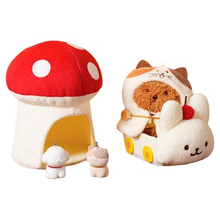 九木杂物社mini毛绒挂件三花喵玩具公仔钥匙扣包包挂件可爱礼物