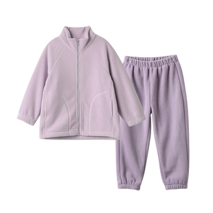 儿童摇粒绒家居服套装180青少年保暖睡衣睡裤 中大童居家服睡衣套