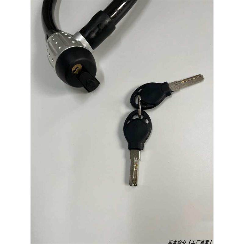 加粗加长自行车锁20mm钢缆铜芯山地车公路车防盗通用电动车摩托车