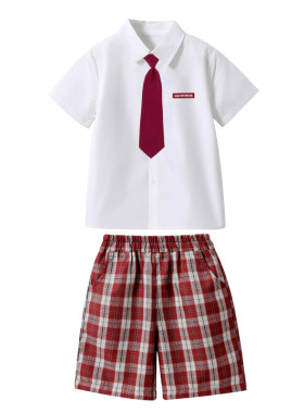 厂家直销英伦学院风儿童表演服夏