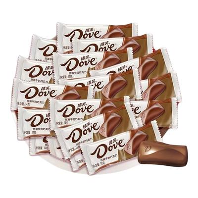 Dove德芙巧克力43g*6大排块丝滑牛奶黑巧榛仁多口味纯可可脂零食