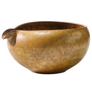 手作【谦和柴烧公道杯】古风分茶器断水好茶道配件仿古