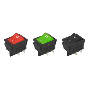 大电流16A船型开关  4脚船型开关  带灯红色  嵌入式船型开关kcd3