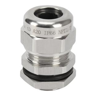 防爆格兰头304不锈钢电缆夹紧密封接头金属防水锁头M20电机葛兰头